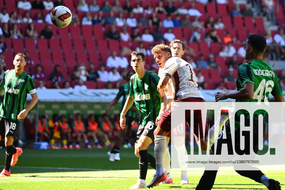 Tor Robin FELLHAUER (FC Augsburg), zum 1-2, Aktion,Strafraumszene. Fussball Testspiel FC Augsburg US Sassuolo Calcio am 08.08.2026 ,WWK Arena Augsburg. Fussball 1. Bundesliga,Saison 2026 2027. Â