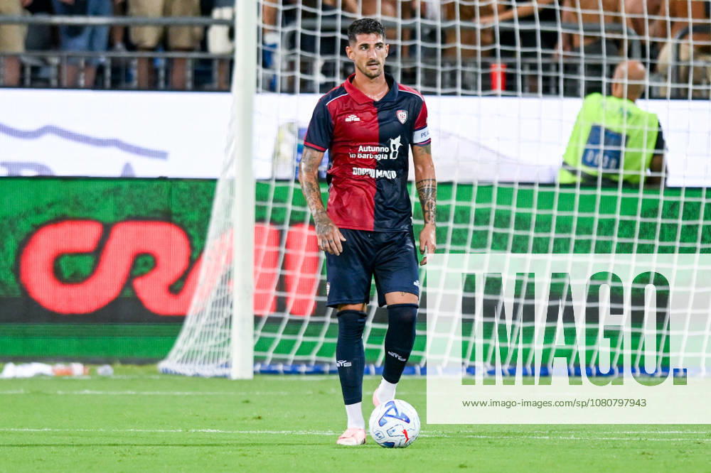 Cagliari s Alessandro Deiola in action during the Serie A soccer match between Cagliari Calcio and Nice at the Unipol Domus in Cagliari, Sardinia - Saturday 8th august 2026. - Soccer