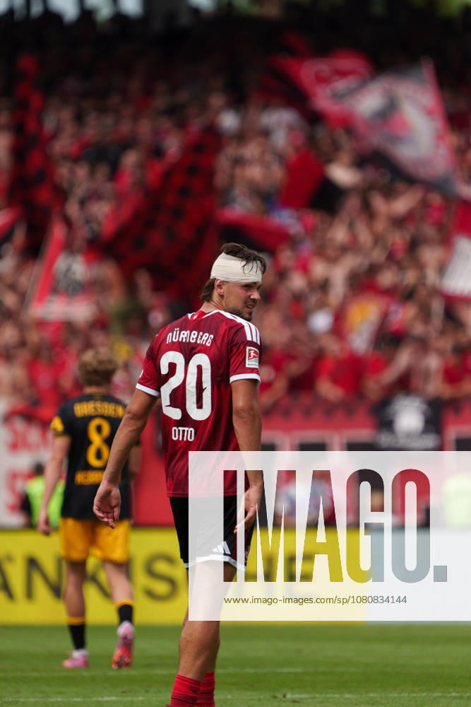 Fynn Otto (1. FC Nuernberg, 20), GER, 1. FC Nuernberg vs. Dynamo Dresden, Fussball, 2. Bundesliga, 1. Spieltag, Saison 2026 2027, 09.08.2026, DFL REGULATIONS PROHIBIT ANY USE OF PHOTOGRAPHS AS IMAGE SEQUENCES AND OR QUASI-VIDEO, GER, 1. FC Nuernberg vs. Dynamo Dresden, Fussball, 2. Bundesliga, 1. Spieltag, Saison 2026 2027, 09.08.2026, Nuernberg