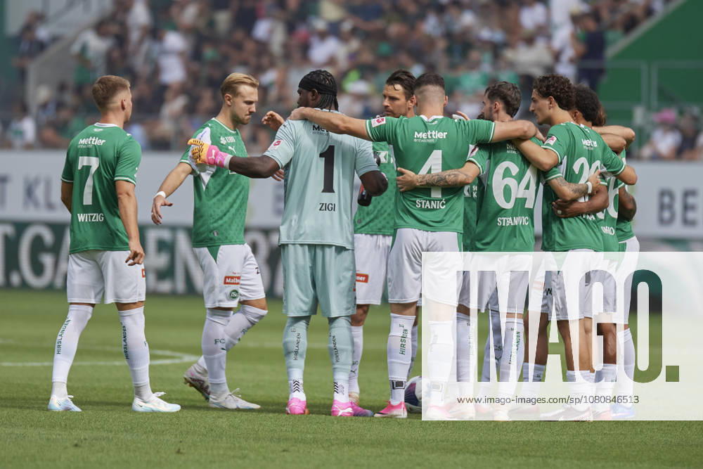 Brack Super League 2026 2027 FC St. Gallen 1879 vs. FC Luzern, St. Gallen, Schweiz St. Gallen, Schweiz, 9. August 2026. Die Spieler des FCSG während des Brack Super League Spiels FC St. Gallen 1879 gegen FC Luzern in St. Gallen.