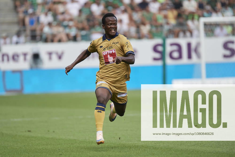 Brack Super League 2026 2027 FC St. Gallen 1879 vs. FC Luzern, St. Gallen, Schweiz St. Gallen, Schweiz, 9. August 2026. Oscar Kabwit während des Brack Super League Spiels FC St. Gallen 1879 gegen FC Luzern in St. Gallen.
