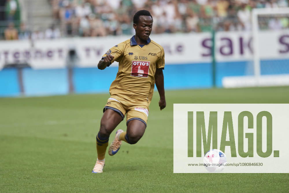 Brack Super League 2026 2027 FC St. Gallen 1879 vs. FC Luzern, St. Gallen, Schweiz St. Gallen, Schweiz, 9. August 2026. Oscar Kabwit während des Brack Super League Spiels FC St. Gallen 1879 gegen FC Luzern in St. Gallen.