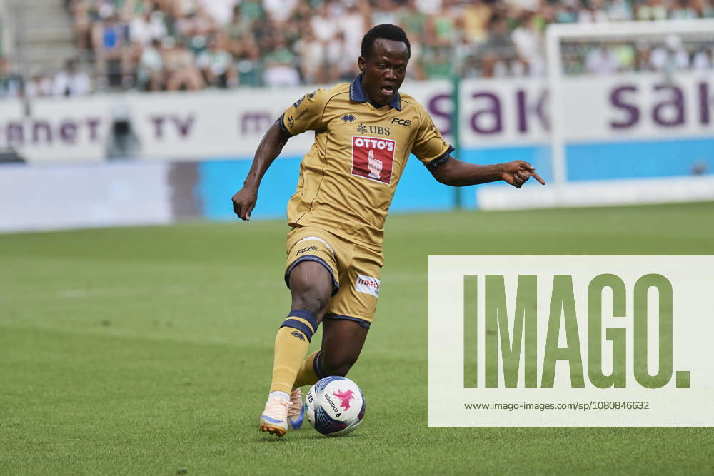 Brack Super League 2026 2027 FC St. Gallen 1879 vs. FC Luzern, St. Gallen, Schweiz St. Gallen, Schweiz, 9. August 2026. Oscar Kabwit während des Brack Super League Spiels FC St. Gallen 1879 gegen FC Luzern in St. Gallen.