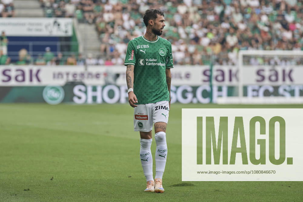 Brack Super League 2026 2027 FC St. Gallen 1879 vs. FC Luzern, St. Gallen, Schweiz St. Gallen, Schweiz, 9. August 2026. Mihailo Stevanovic während des Brack Super League Spiels FC St. Gallen 1879 gegen FC Luzern in St. Gallen.