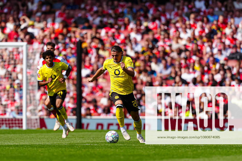 Marcel Sabitzer (Borussia Dortmund, 20) ENG, FC Arsenal vs. Borussia Dortmund, Fußball, Emirates Cup 2026, Saison 2026 2027, 09.08.2026 ENG, FC Arsenal vs. Borussia Dortmund, Fußball, Testspiel, Saison 2026 2027, 09.08.2026 London
