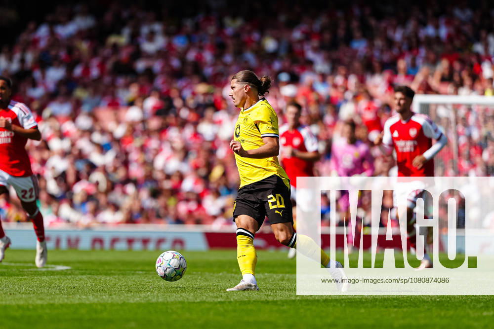 Marcel Sabitzer (Borussia Dortmund, 20) ENG, FC Arsenal vs. Borussia Dortmund, Fußball, Emirates Cup 2026, Saison 2026 2027, 09.08.2026 ENG, FC Arsenal vs. Borussia Dortmund, Fußball, Testspiel, Saison 2026 2027, 09.08.2026 London