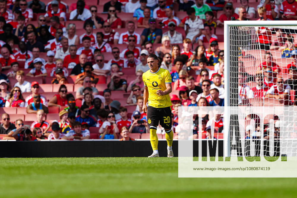 Marcel Sabitzer (Borussia Dortmund, 20) ENG, FC Arsenal vs. Borussia Dortmund, Fußball, Emirates Cup 2026, Saison 2026 2027, 09.08.2026 ENG, FC Arsenal vs. Borussia Dortmund, Fußball, Testspiel, Saison 2026 2027, 09.08.2026 London