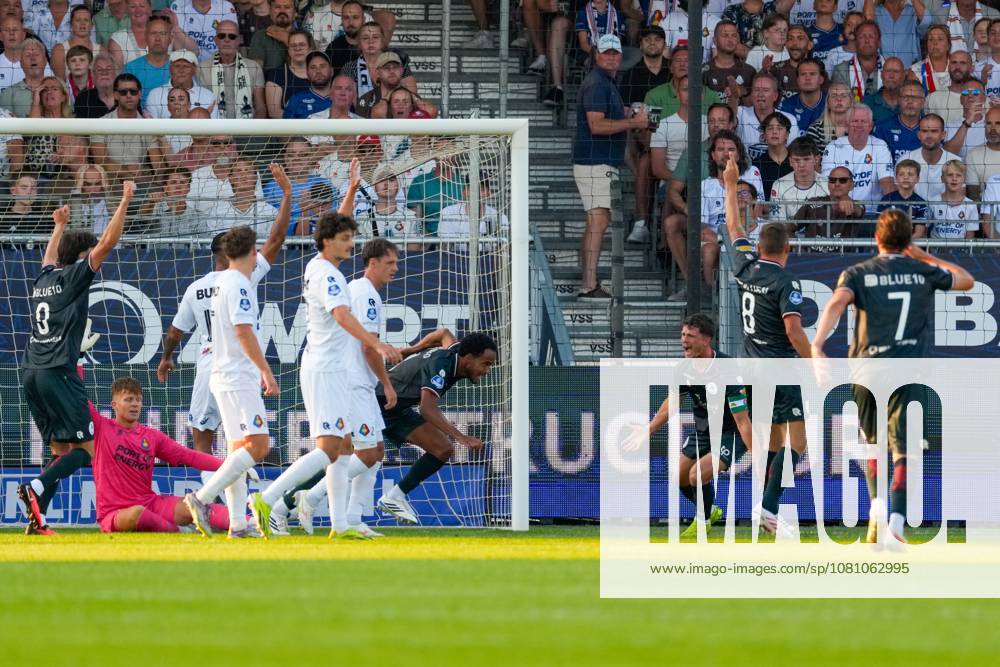 , BUKO Stadion , season 2026 2027 , Dutch Eredivisie football , match between Telstar and Sparta Rotterdam , Picture shows Sparta celebrating the 0-1 Telstar - Sparta x205709890x