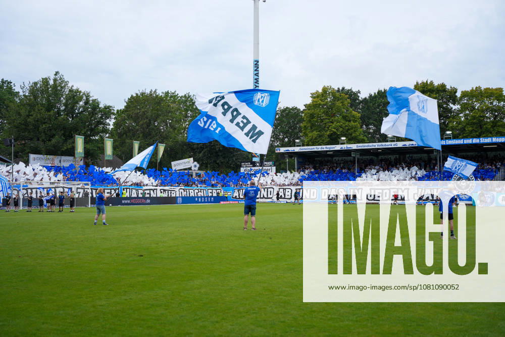 Deutschland: Fussball, 3. Liga, 2. Spieltag, Hänsch-Arena, SV Meppem vs. SG Sonnenhof-Großaspach: Choreo SV Meppen