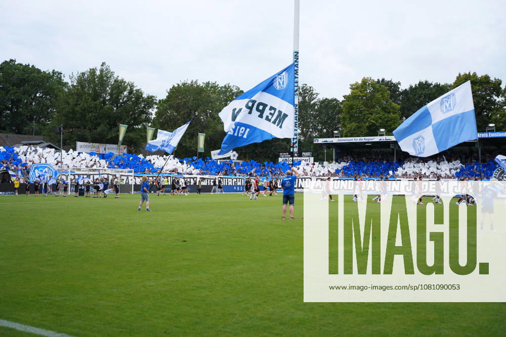 Deutschland: Fussball, 3. Liga, 2. Spieltag, Hänsch-Arena, SV Meppem vs. SG Sonnenhof-Großaspach: Choreo SV Meppen