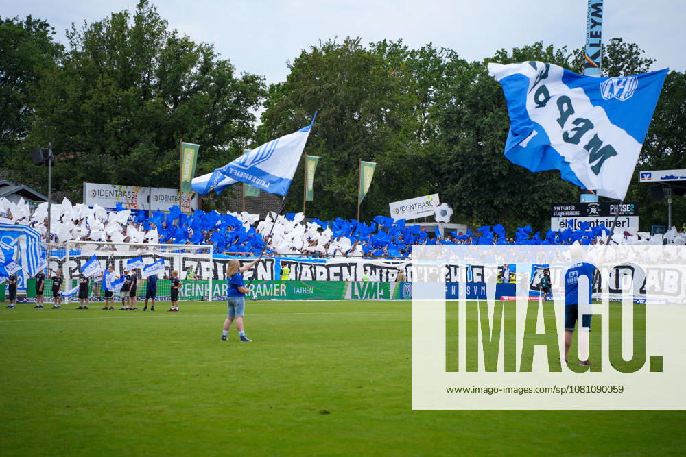 Deutschland: Fussball, 3. Liga, 2. Spieltag, Hänsch-Arena, SV Meppem vs. SG Sonnenhof-Großaspach: Choreo SV Meppen