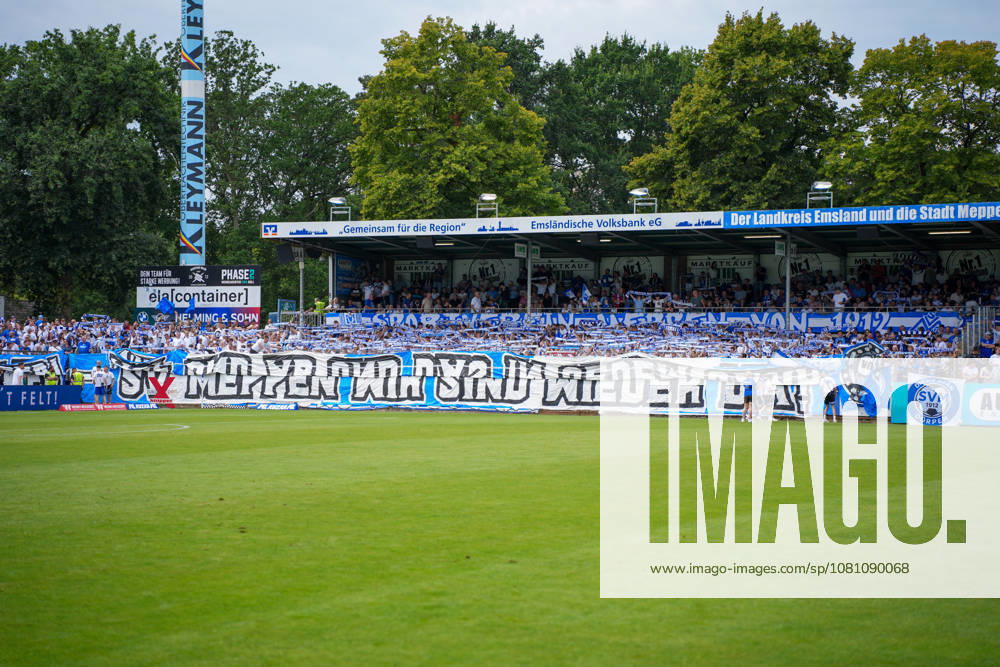 Deutschland: Fussball, 3. Liga, 2. Spieltag, Hänsch-Arena, SV Meppem vs. SG Sonnenhof-Großaspach: Choreo SV Meppen