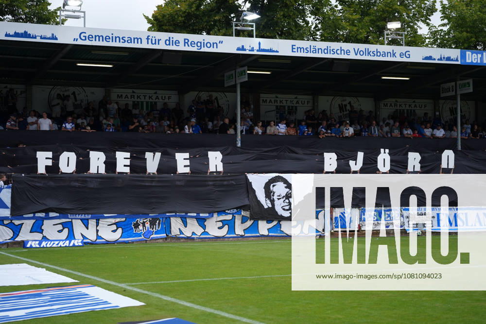 Deutschland: Fussball, 3. Liga, 2. Spieltag, Hänsch-Arena, SV Meppem vs. SG Sonnenhof-Großaspach: Choreo SV Meppen