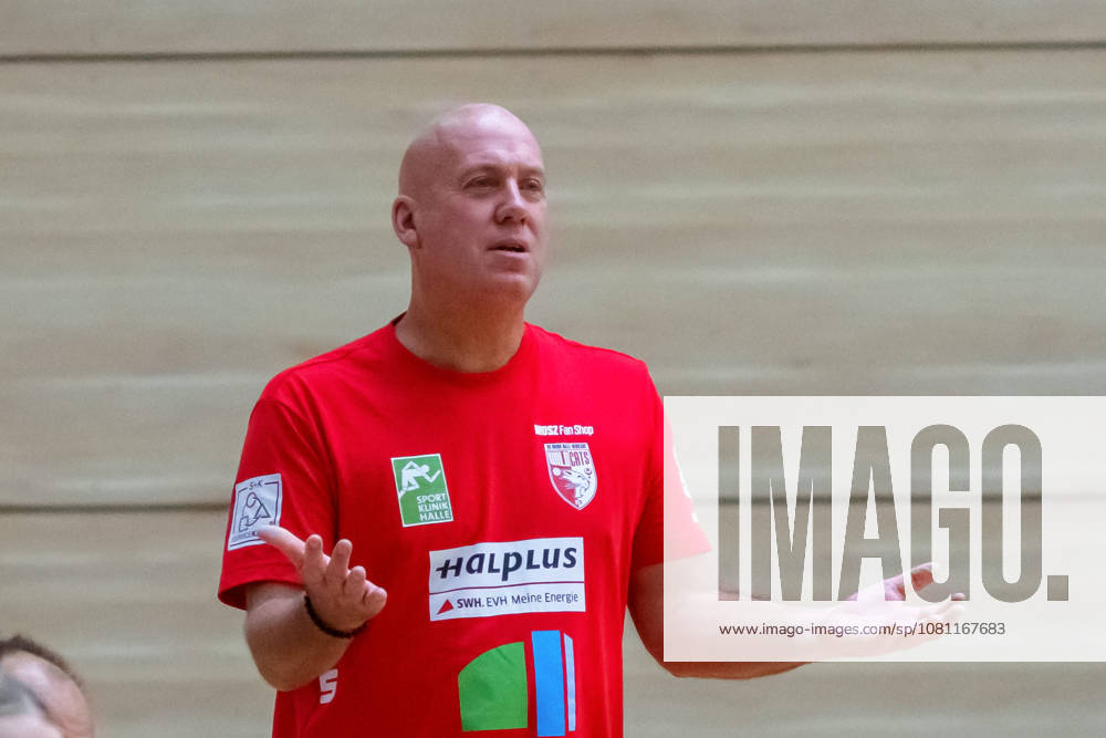 Trainer Pether Krautmeyer (Halle), SV Union Halle-Neustadt vs. Hazena Kynzvart (Tschechien), Handball Bundesliga Frauen, Testspiel, Saison 2026 27, 16.08.2026 Halle SWH Arena Sachsen-Anhalt Deutschland