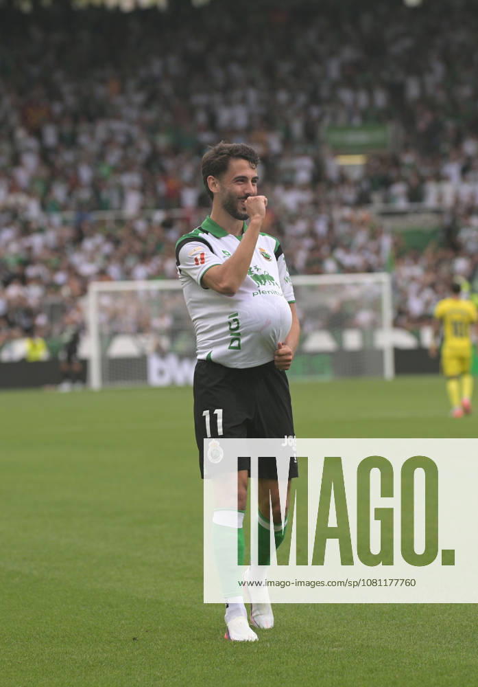 ESP: LaLiga EA Sports Racing Santander v Villarreal CF Andres Martin of Racing de Santander scores goal and celebrates during LaLiga EA Sports between Racing Santander v Villarreal CF played at Campos de de El Sardinero Stadium in Cantabria on August 16, 2026 in Spain Spain Futbol