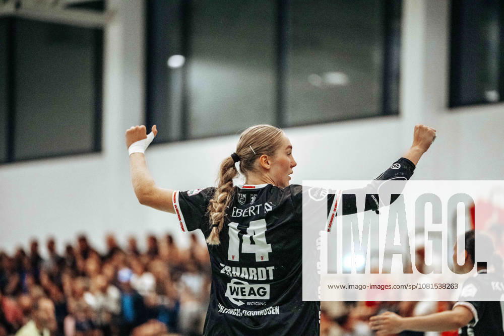 Nora Erhardt (SG Nuertingen-Zizishausen, 14) GER, 1. FSV Mainz 05 vs. SG Nuertingen-Zizishausen, DHB Pokal Frauen, Bundesliga, 1. Spieltag, Saison 2026 2027, 21.08.2026 Eibner-Pressefoto Attila Ziga GER, 1. FSV Mainz 05 vs. SG Nuertingen-Zizishausen, DHB Pokal Frauen, Bundesliga, 1. Spieltag, Saison 2026 2027, 21.08.2026 Mainz