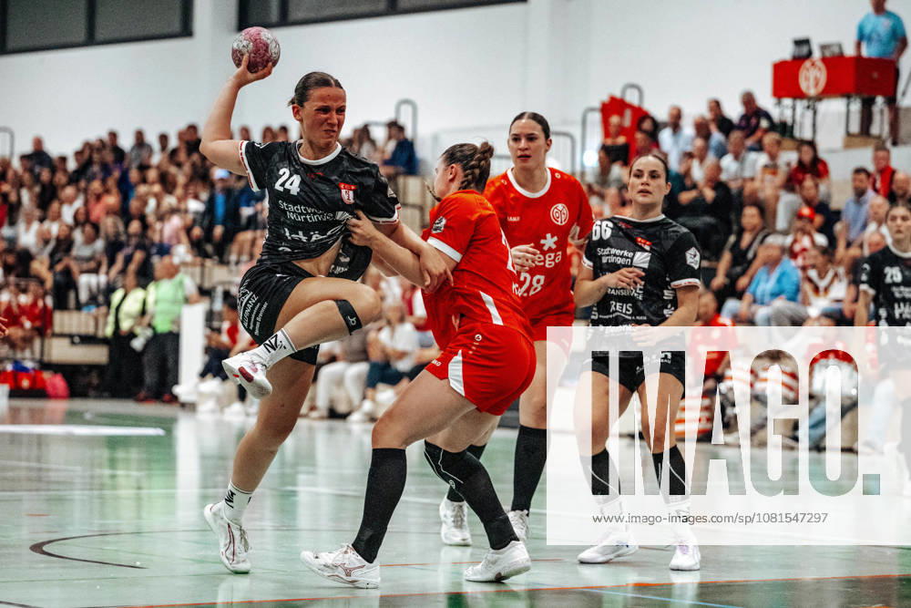 Lisa Fuchs (SG Nuertingen-Zizishausen, 24) GER, 1. FSV Mainz 05 vs. SG Nuertingen-Zizishausen, DHB Pokal Frauen, Bundesliga, 1. Spieltag, Saison 2026 2027, 21.08.2026 Eibner-Pressefoto Attila Ziga GER, 1. FSV Mainz 05 vs. SG Nuertingen-Zizishausen, DHB Pokal Frauen, Bundesliga, 1. Spieltag, Saison 2026 2027, 21.08.2026 Mainz