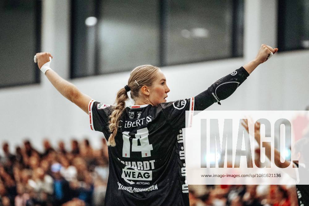 Nora Erhardt (SG Nuertingen-Zizishausen, 14) GER, 1. FSV Mainz 05 vs. SG Nuertingen-Zizishausen, DHB Pokal Frauen, Bundesliga, 1. Spieltag, Saison 2026 2027, 21.08.2026 Eibner-Pressefoto Attila Ziga GER, 1. FSV Mainz 05 vs. SG Nuertingen-Zizishausen, DHB Pokal Frauen, Bundesliga, 1. Spieltag, Saison 2026 2027, 21.08.2026 Mainz