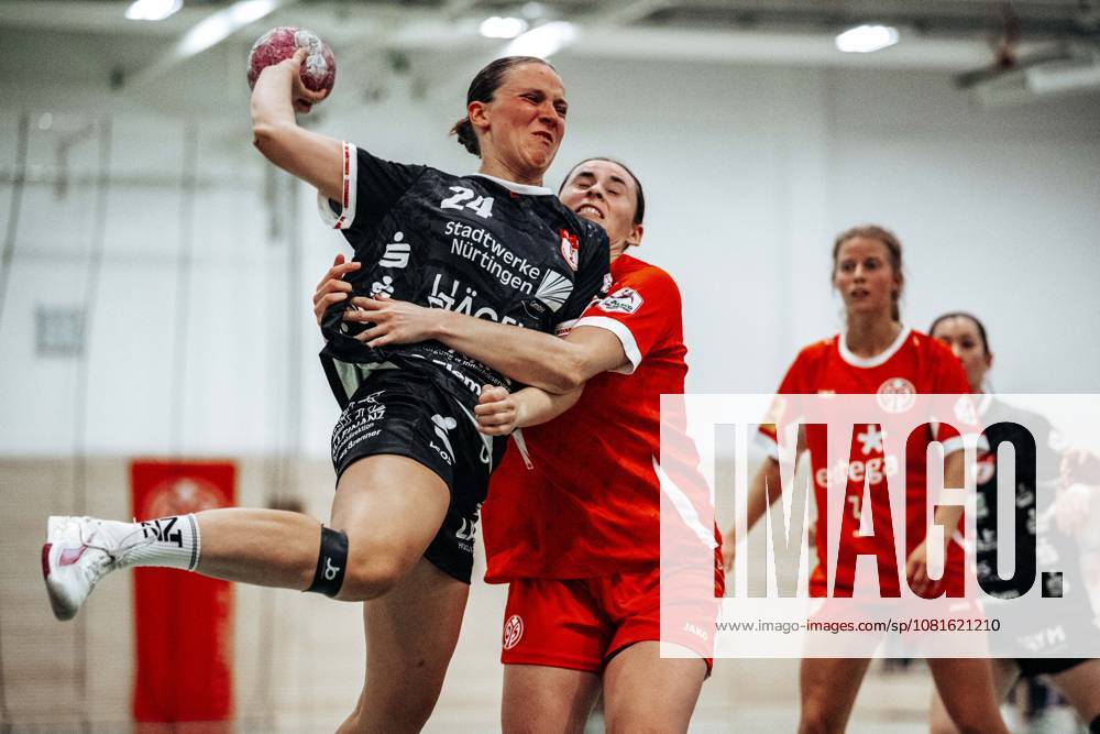 Lisa Fuchs (SG Nuertingen-Zizishausen, 24) GER, 1. FSV Mainz 05 vs. SG Nuertingen-Zizishausen, DHB Pokal Frauen, Bundesliga, 1. Spieltag, Saison 2026 2027, 21.08.2026 Eibner-Pressefoto Attila Ziga GER, 1. FSV Mainz 05 vs. SG Nuertingen-Zizishausen, DHB Pokal Frauen, Bundesliga, 1. Spieltag, Saison 2026 2027, 21.08.2026 Mainz