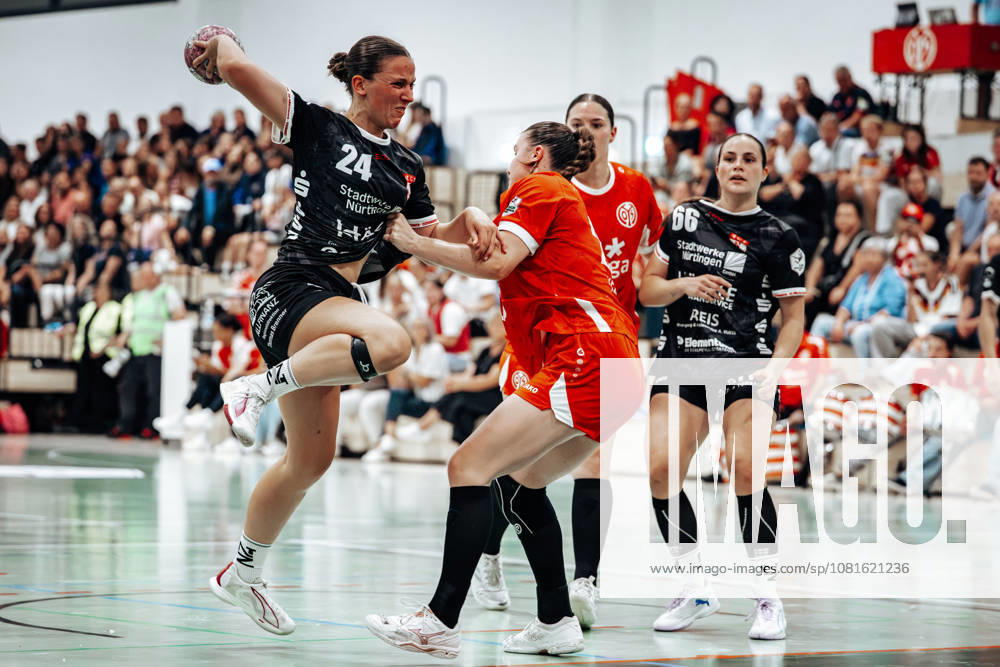 Lisa Fuchs (SG Nuertingen-Zizishausen, 24) GER, 1. FSV Mainz 05 vs. SG Nuertingen-Zizishausen, DHB Pokal Frauen, Bundesliga, 1. Spieltag, Saison 2026 2027, 21.08.2026 Eibner-Pressefoto Attila Ziga GER, 1. FSV Mainz 05 vs. SG Nuertingen-Zizishausen, DHB Pokal Frauen, Bundesliga, 1. Spieltag, Saison 2026 2027, 21.08.2026 Mainz
