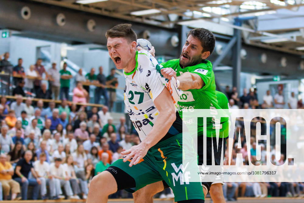 Oskar SUNNEFELDT (FRISCH AUF! Goeppingen, 27) erzielt ein Tor, Aktion, Torwurf GER, HG Saarlouis vs. FRISCH AUF! Goeppingen, Handball, DHB-Pokal, 1. Runde, Spielzeit 2026 2027, 23.08.2026, GER, HG Saarlouis vs. FRISCH AUF! Goeppingen, Handball, DHB-Pokal, 1. Runde, Spielzeit 2026 2027, 23.08.2026, Saarbruecken