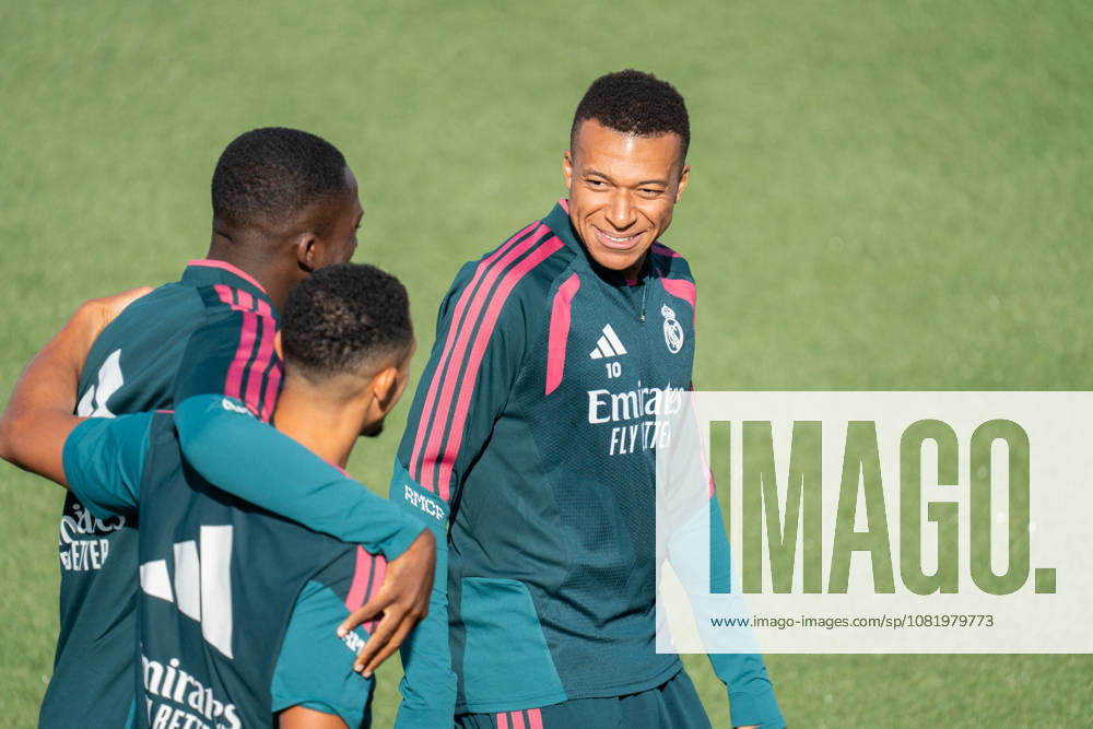 ESP: Real Madrid Training day Kylian Mbappe of Real Madrid during the training day of Real Madrid ahead the Spanish League, LaLiga EA Sports, football match against Real Sociedad at Ciudad Deportiva Real Madrid in Valdebebas, Madrid on August 25, 2026, Spain Madrid Spain