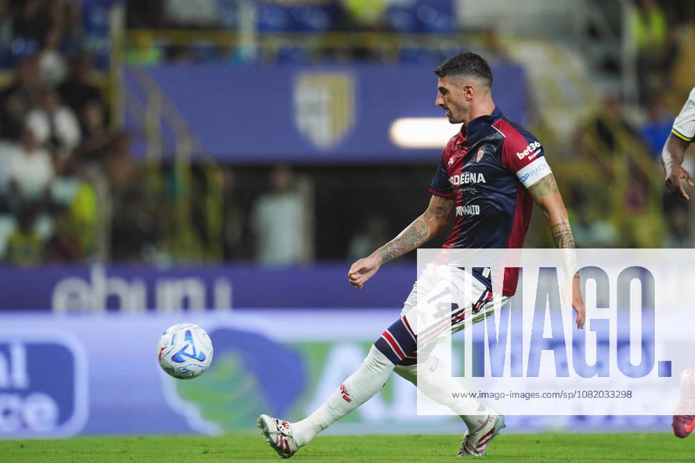 CagliariÕs Alessandro Deiola in action during the Serie A soccer match between Parma and Cagliari at Ennio Tardini Stadium in Parma, North Italy, Saturday, August 22, 2026. Soccer