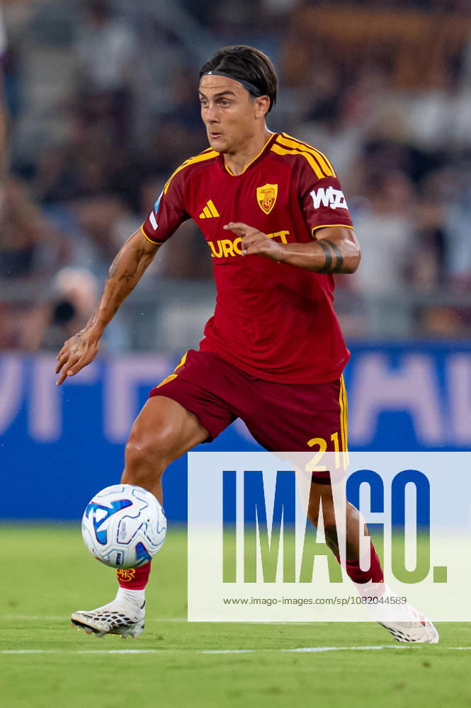 Paulo Dybala of AS Roma in action during the Serie A match between AS Roma and ACF Fiorentina at Stadio Olimpico Rome Italy on 24 August 2026. Rome Stadio Olimpico Rome Italy