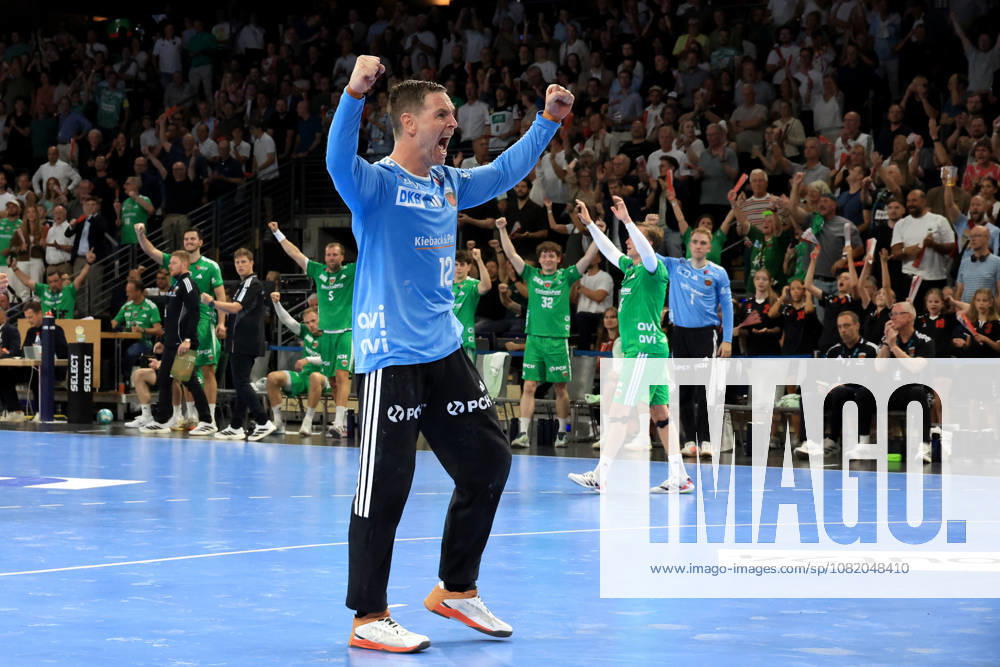 GER Deutschland, Handball, 1.Bundesliga, 27.08.2026, Saison 2026 2027, Berlin, Fuechse Berlin vs Melsungen Palicka, Andreas ( Fuechse Berlin 12 ), Jubel, jubelt, Freude, Glueck, gluecklich, positive Emotionen, Berlin Max-Schmeling-Halle Berlin Deutschland