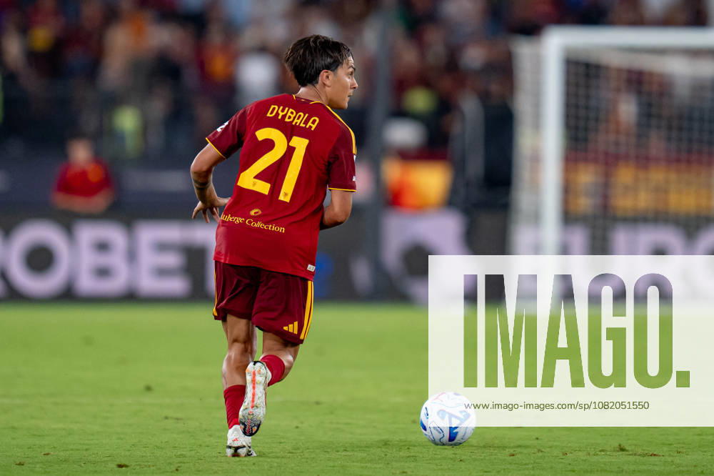 Paulo Dybala of AS Roma in action during the Serie A match between AS Roma and ACF Fiorentina at Stadio Olimpico Rome Italy on 24 August 2026. Rome Stadio Olimpico Rome Italy