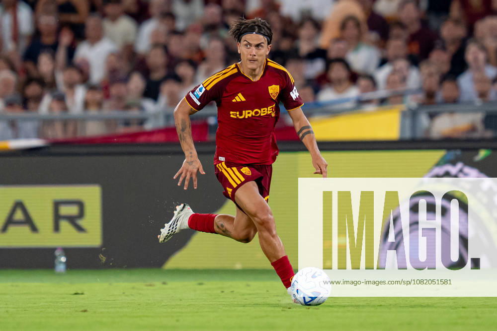 Paulo Dybala of AS Roma in action during the Serie A match between AS Roma and ACF Fiorentina at Stadio Olimpico Rome Italy on 24 August 2026. Rome Stadio Olimpico Rome Italy