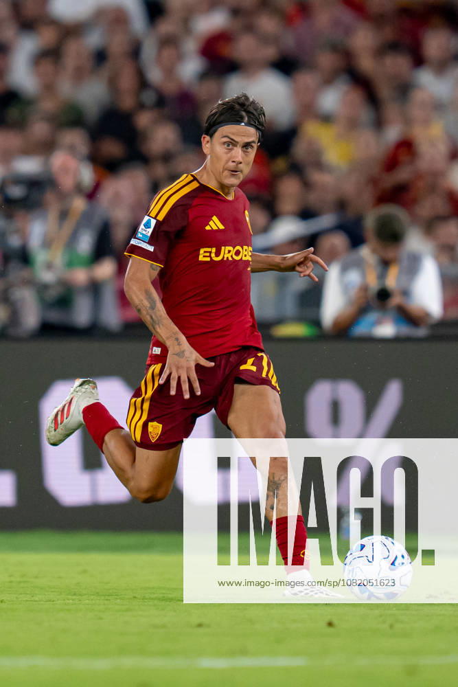Paulo Dybala of AS Roma in action during the Serie A match between AS Roma and ACF Fiorentina at Stadio Olimpico Rome Italy on 24 August 2026. Rome Stadio Olimpico Rome Italy