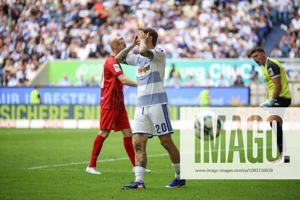 GER, Fussball, Herren, 3. Liga, Saison 2026 2027, MSV Duisburg - FC Würzburger Kickers Niklas Jessen (Duisburg) ist enttäuscht Duisburg schauinsland-reisen-Arena Nordrhein-Westfalen Deutschland