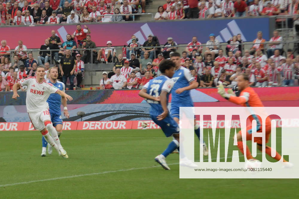 Said El Mala (Koeln 10) erzielt das Tor zum 1:1 29.08.2026 ¢ Fussball ¢ 1. FC Koeln vs TSG Hoffenheim, Rheinenergiestadion, Koeln, DFB DFL REGULATIONS PROHIBIT ANY USE OF PHOTOGRAPHS AS IMAGE SEQUENCES AND OR QUASI-VIDEO NRW Germany
