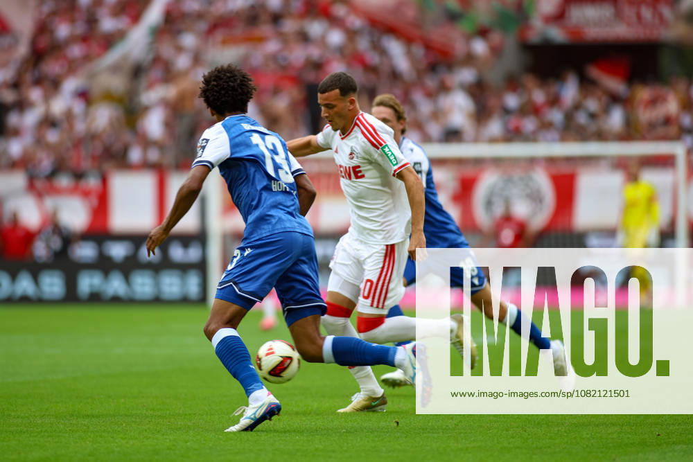 GER, Fussball, Herren, Bundesliga , 1. Bundesliga, Saison 2026 2027, 1. FC Köln - TSG 1899 Hoffenheim Bernardo (TSG) Said El Mala (KOE) und Tim Lemperle (TSG) im Kampf um den Ball