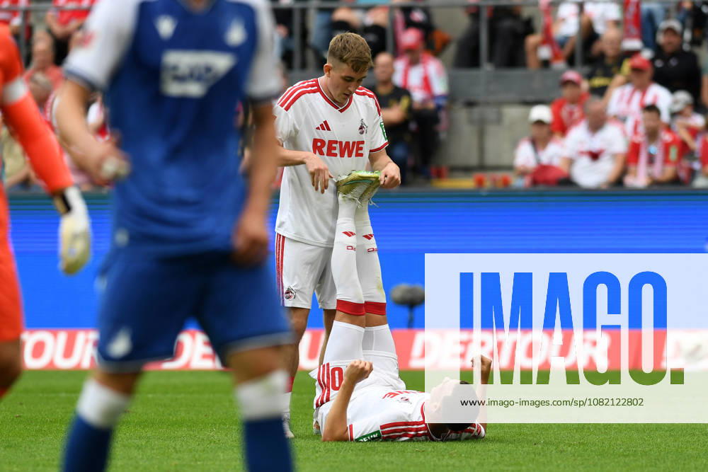 Isak Johannesson (1. FC Koeln) und Said El Mala (1. FC Koeln) am Boden mit Krampf waehrend des Spiels der 1. Bundesliga zwischen 1. FC Koeln und TSG Hoffenheim, RheinEnergieStadion am 29. August 2026 in Koeln, Deutschland. (Foto von Ralf Treese DeFodi Images) +++ Isak Johannesson (1. FC Koeln) und Said El Mala (1. FC Koeln) on the ground during the Bundesliga match between 1. FC Koeln and TSG Hoffenheim at RheinEnergieStadion on August 29, 2026 in Cologne, Germany. (Photo by Ralf Treese DeFodi Images) DFB DFL REGULATIONS PROHIBIT ANY USE OF PHOTOGRAPHS AS IMAGE SEQUENCES AND OR QUASI-VIDEO. (Photo by Ralf Treese DeFodi Images) -