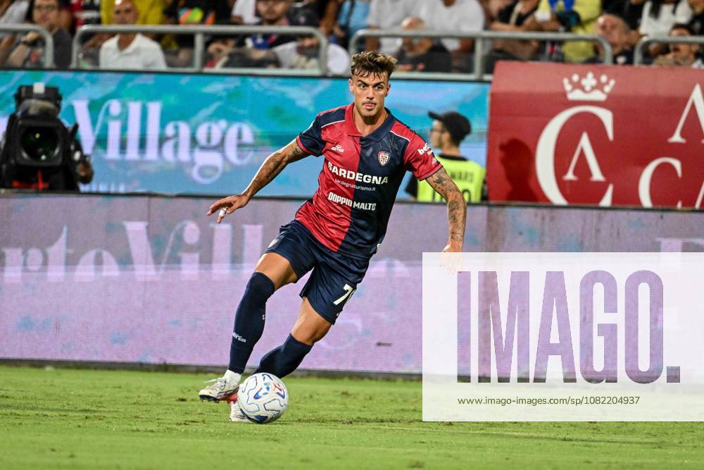 IPA87946953 - Daniel Maldini of Cagliari Calcio during the Cagliari Calcio vs. Inter - FC Internazionale Italian Serie A soccer match in Cagliari, Italy, on August 30, 2026