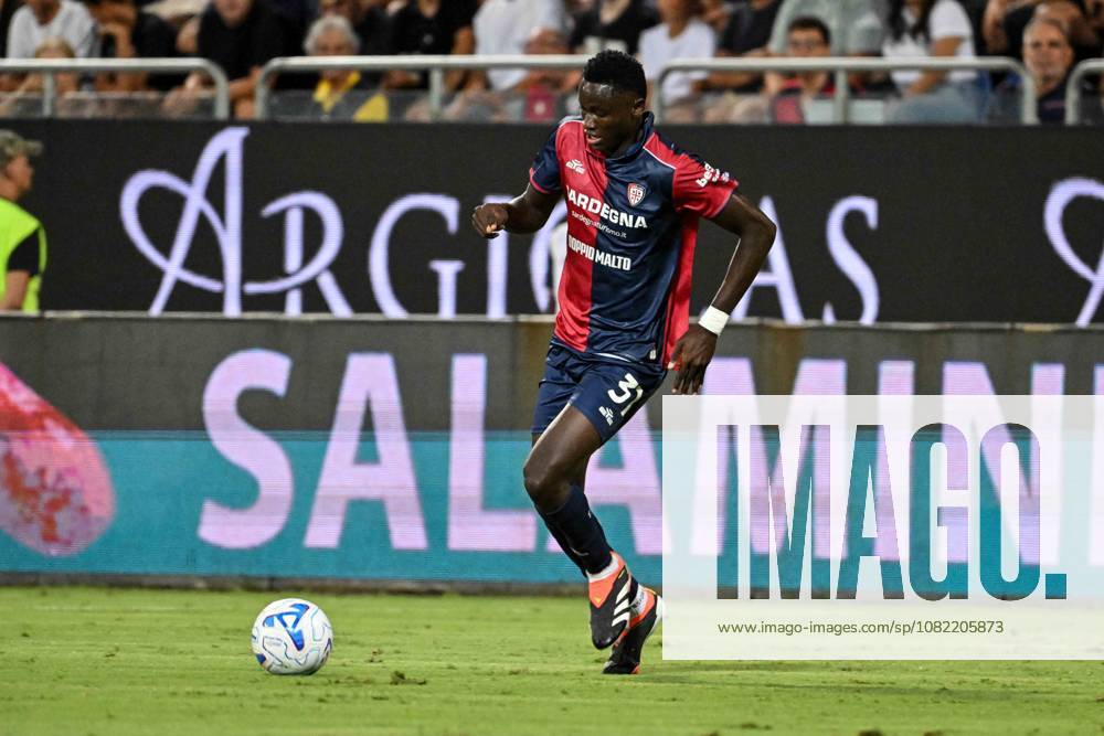 IPA87947021 - Paul Mendy of Cagliari Calcio during the Cagliari Calcio vs. Inter - FC Internazionale Italian Serie A soccer match in Cagliari, Italy, on August 30, 2026