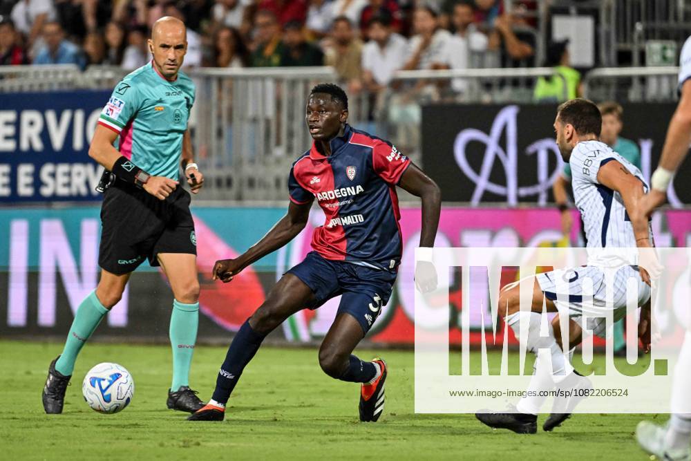 IPA87947048 - Paul Mendy of Cagliari Calcio during the Cagliari Calcio vs. Inter - FC Internazionale Italian Serie A soccer match in Cagliari, Italy, on August 30, 2026
