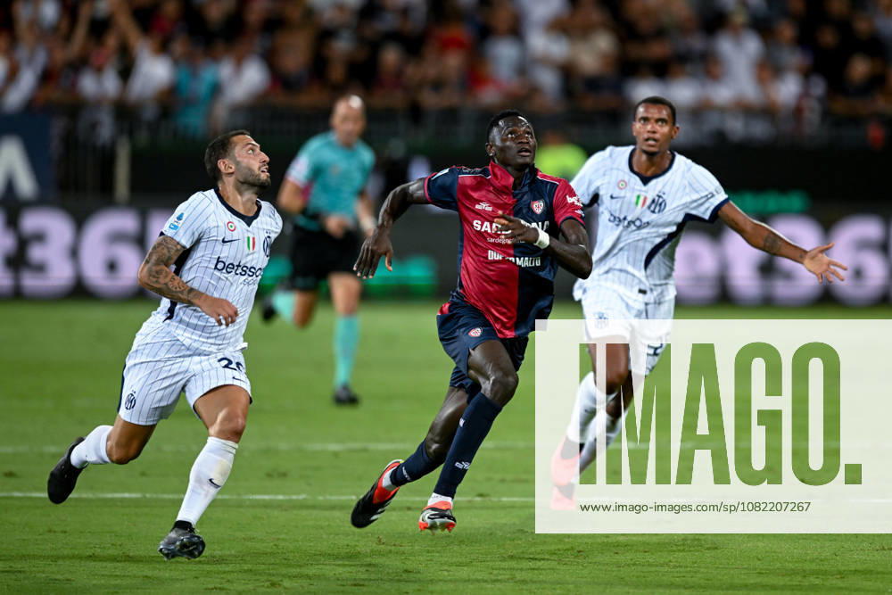 Cagliari s Paul Mendy in action during the Serie A soccer match between Cagliari Calcio and F.C. Internazionale at the Unipol Domus in Cagliari, Sardinia - Sunday 30th august 2026. - Soccer