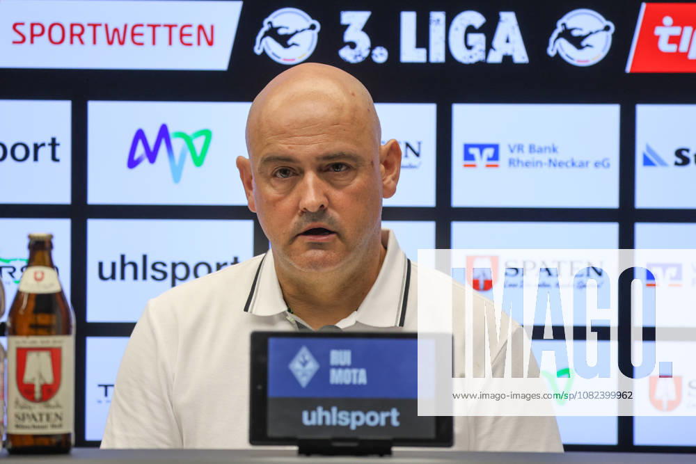 Rui Mota (Cheftrainer SV Waldhof Mannheim) Pressekonferenz nach dem Spiel Fussball: 3. Liga, 4. Spieltag, SV Waldhof Mannheim vs. SC Verl am 05.09.2026 in Mannheim (Carl-Benz-Stadion), Deutschland Mannheim Carl-Benz-Stadion Deutschland
