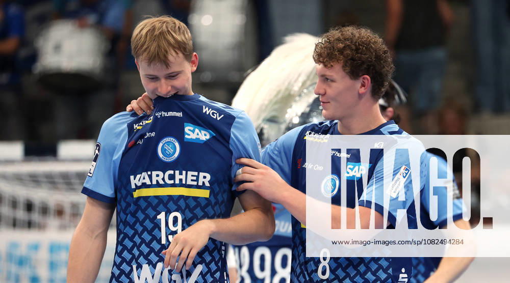 2026.09.06, Deutschland, Stuttgart, Handball TVB Stuttgart vs. Füchse Berlin, v.l. Linus Schmid und Max Heydecke (TVB) enttäuscht