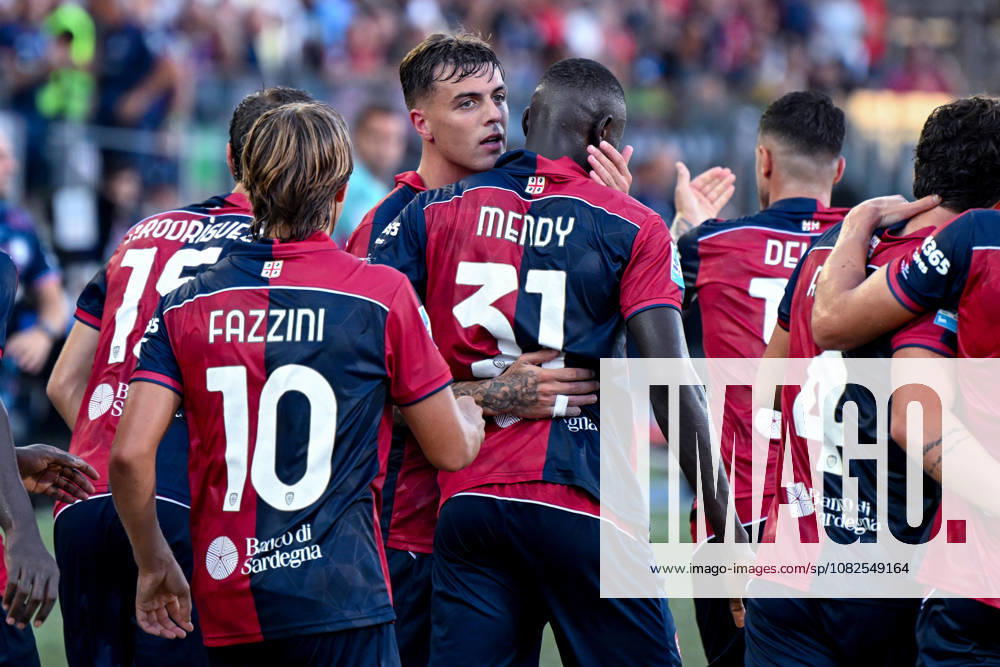 Cagliari s Daniel Maldini celebrates after scoring the goal for 1-0 during the Serie A soccer match between Cagliari Calcio and Lecce at the Unipol Domus in Cagliari, Sardinia - Monday 7th september 2026. - Soccer