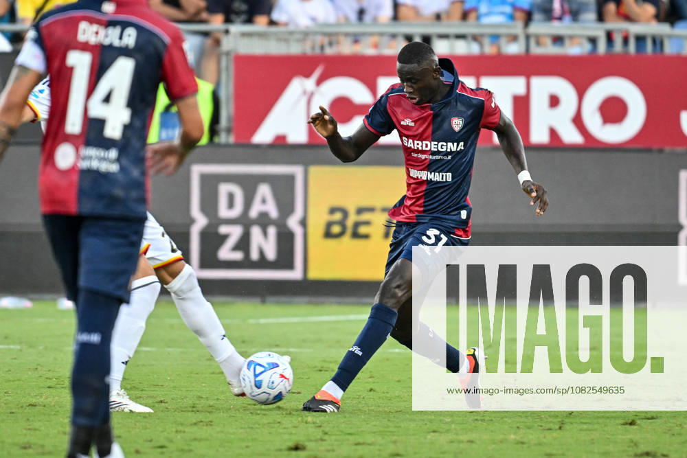 IPA88246620 - Paul Mendy of Cagliari Calcio during the Cagliari Calcio vs. US Lecce Italian Serie A soccer match in Cagliari, Italy, on September 7, 2026