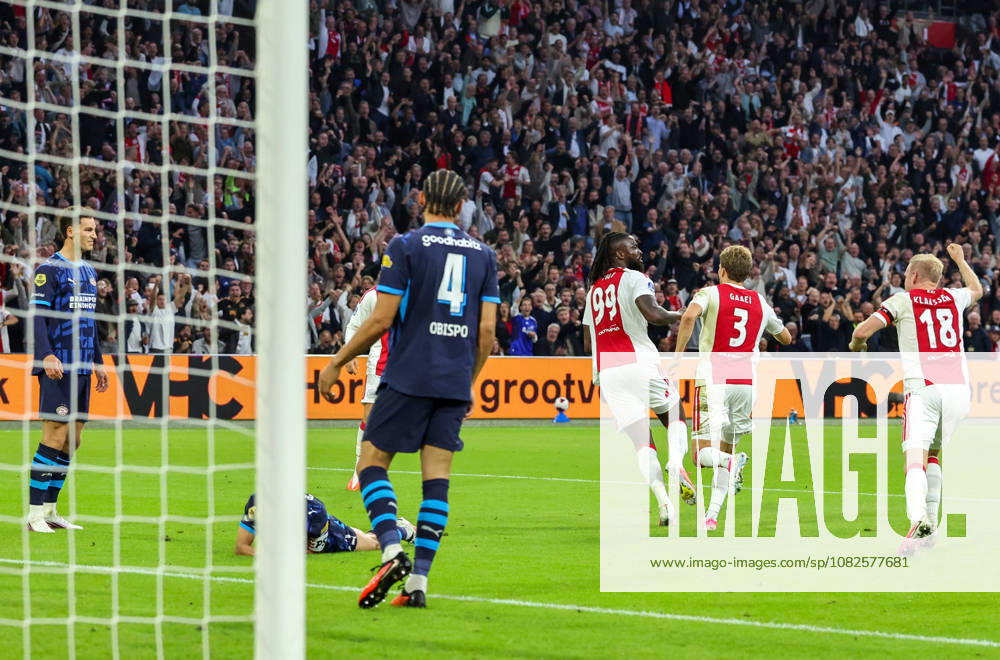 AMSTERDAM - AFC Ajax Amsterdam forward Tolu Arokodare scored during the Vriendenloterij Eredivisie match between Ajax and PSV at Johan Cruijff ArenA on 5 September 2026 in Amsterdam, the Netherlands. PETER LOUS EYE4IMAGES DeFodi Images -