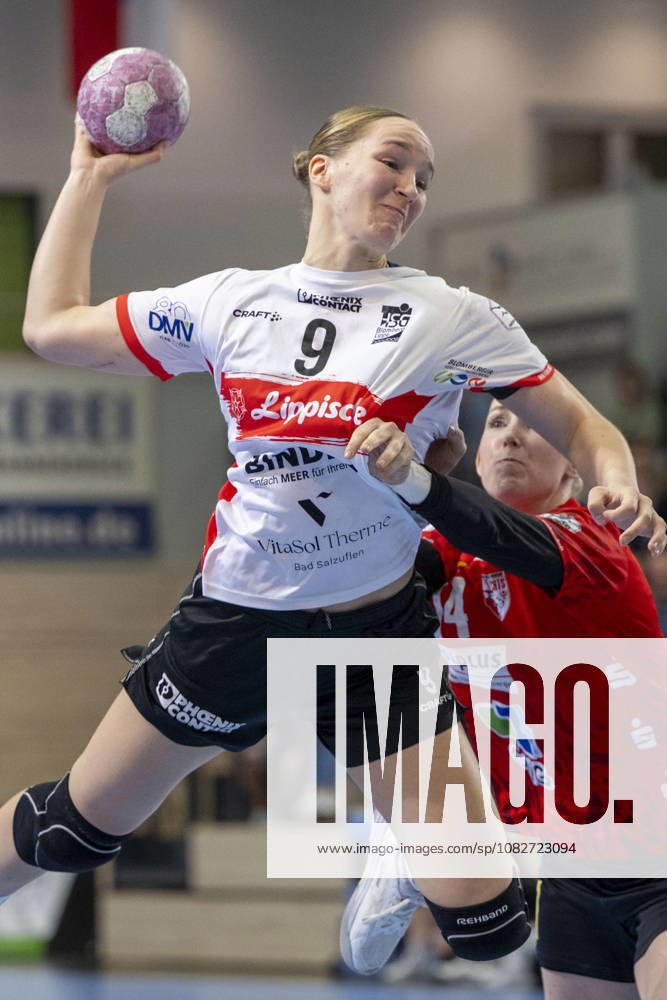 Alsco Handball Bundesliga Frauen, Saison 2026 2027 SV Union Halle-Neustadt vs.HSG Blomberg-Lippe Halle, Deutschland 09.September 2026: Im Bild:Nieke Kühne Kuehne (Blomberg) Halle Saale SWH Arena Sachsen-Anhalt Deutschland