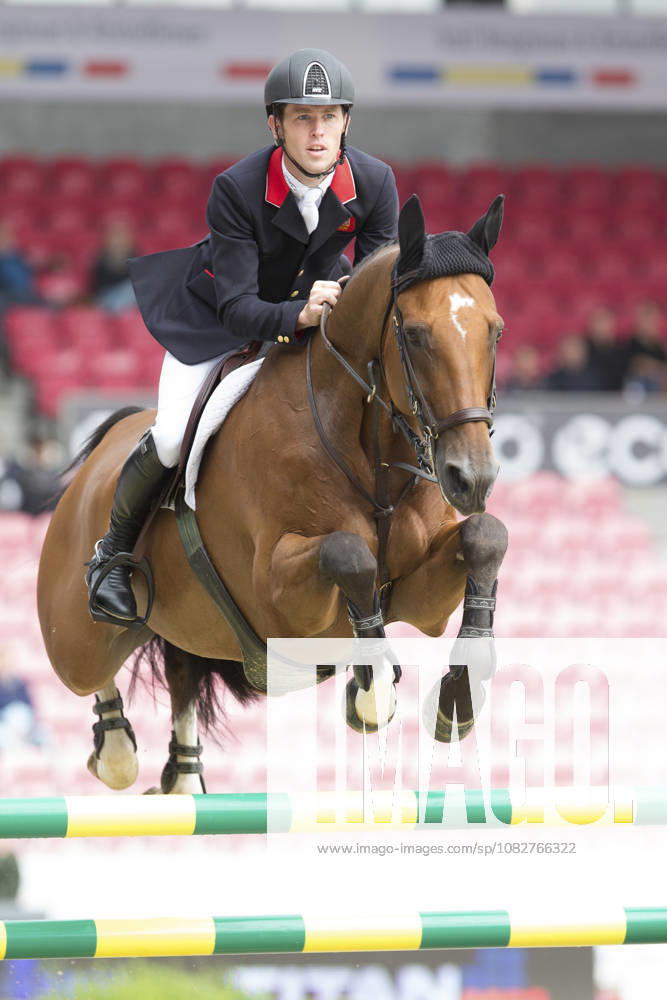 Ridsport, EM, Hoppning: Scott BRASH Sur HELLO SANCTOS - 21.08.2013 - Jumping - Championnats d Europe d Equitation - Herning -Danemark Photo : KNOLL Icon