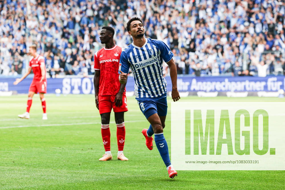 Torjubel - Torschütze Emmanuel Iyoha (1. FC Magdeburg,8) trifft zum 3-0 - 2. Fußball Bundesliga Saison 2026-2027 1. FC Magdeburg vs 1. FC Kaiserslautern in der Avnet Arena in Magdeburg - Aktion,Fußball,Mann,Männer,Deutschland