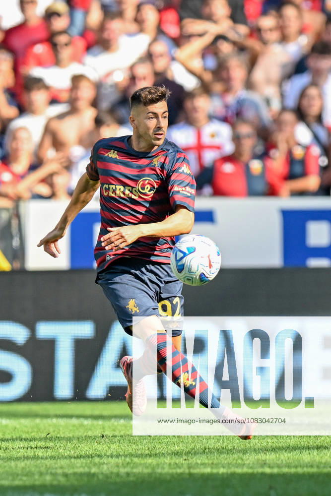 GenoaÕs Stephan El Shaarawy in action during the Serie A soccer match between Genoa and Frosinone at the Luigi Ferraris Stadium in Genoa, Italy - Saturday, September 12, 2026. - Soccer .