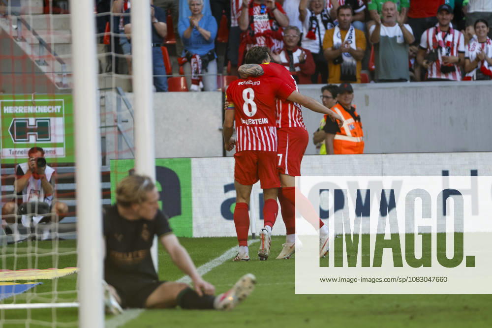 Torjubel SC Freiburg beim 5:0 durch Maximilian Eggestein (SC Freiburg, 08) , Deutschland, Fussball, 1. Bundesliga, 3.Spieltag, 2026 2027, SC Freiburg vs. Borussia Mönchengladbach, 12.09.2026, Freiburg im Breisgau Europa-Park Stadion Deutschland